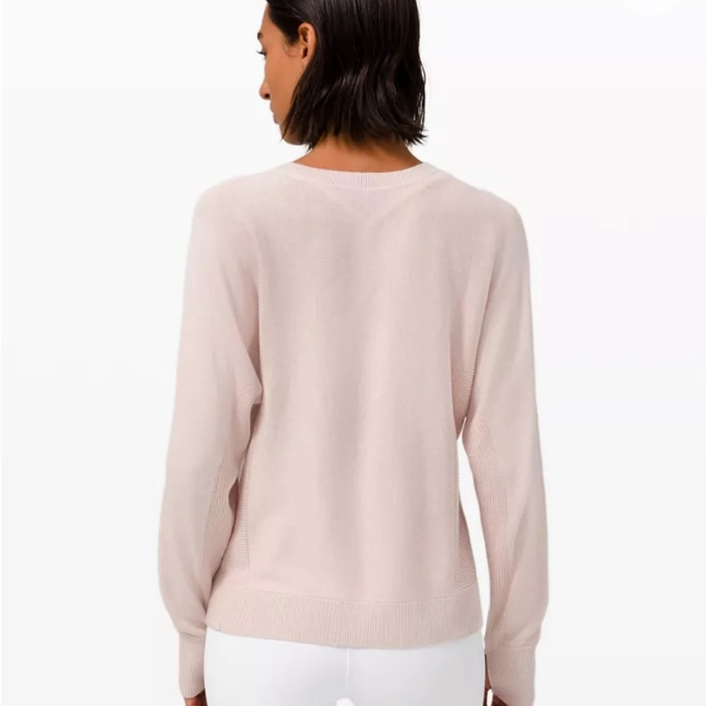 Lululemon Cashlu Knit Pullover in Pink Bliss - Picture 2 of 12